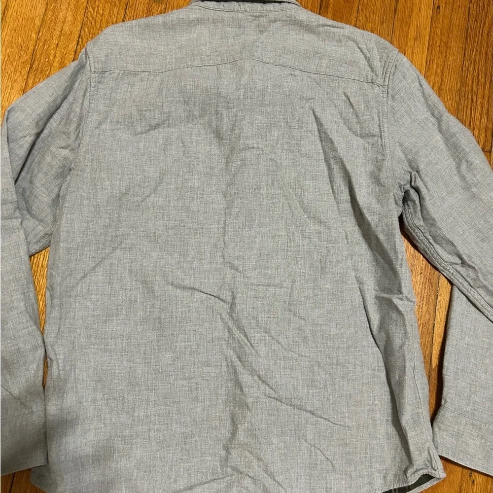 Banana Republic Untucked Fit Long Sleeve Button Up Lined Shirt/Shacket Sz L